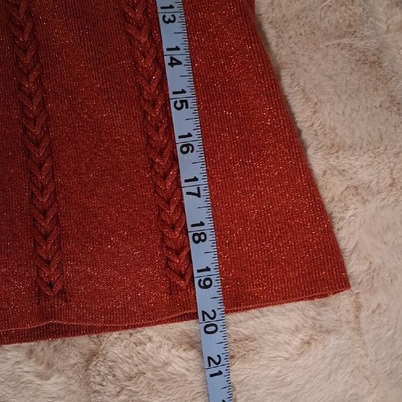 Joseph A. Women's Red Sparkle Cardigan Twin Set - Picture 9 of 12